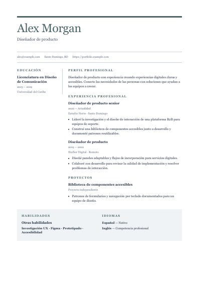 Primera página PDF de la plantilla Alpine