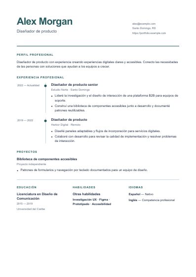 Primera página PDF de la plantilla Beacon