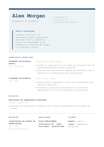 Primera página PDF de la plantilla Blueprint
