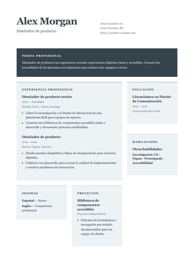 Primera página PDF de la plantilla Boardroom