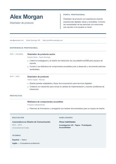 Primera página PDF de la plantilla Cadence