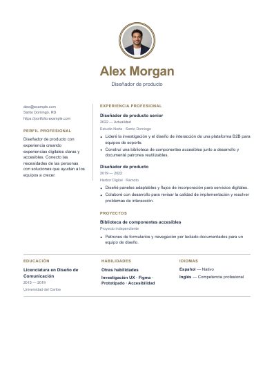 Primera página PDF de la plantilla Cairo