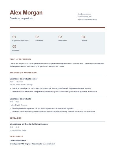 Primera página PDF de la plantilla Canvas