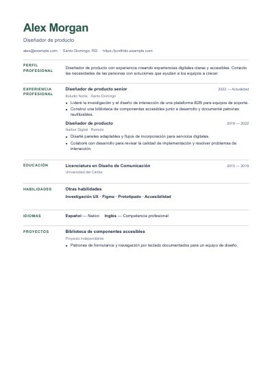 Primera página PDF de la plantilla Compact