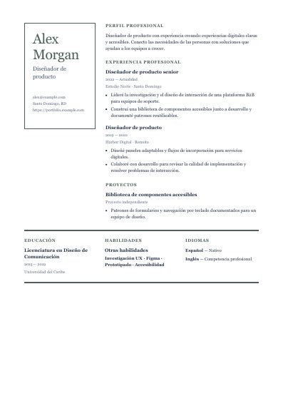 Primera página PDF de la plantilla Compass