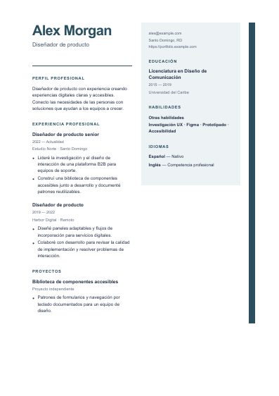 Primera página PDF de la plantilla Director