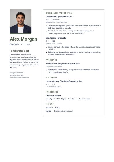 Primera página PDF de la plantilla Dublin