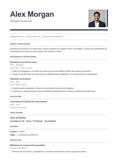 Primera página PDF de la plantilla Headliner