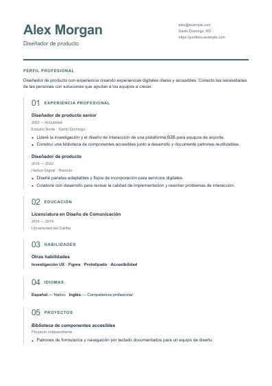 Primera página PDF de la plantilla Helix