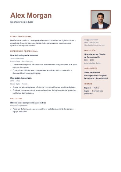 Primera página PDF de la plantilla Manila