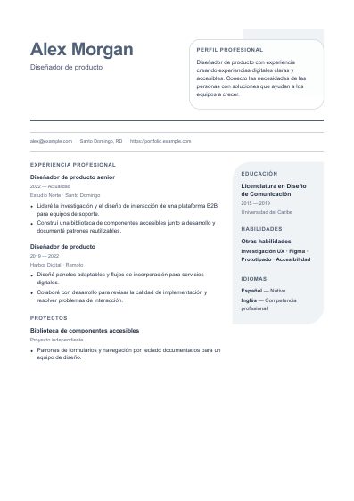 Primera página PDF de la plantilla Orbit
