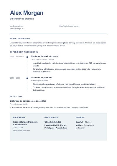 Primera página PDF de la plantilla Pulse