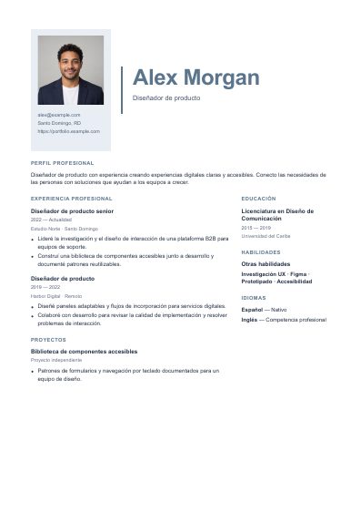 Primera página PDF de la plantilla Reykjavik