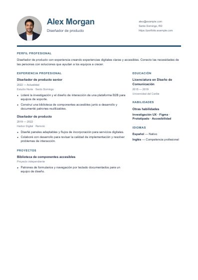Primera página PDF de la plantilla Santo Domingo