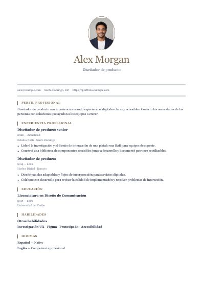 Primera página PDF de la plantilla Savannah