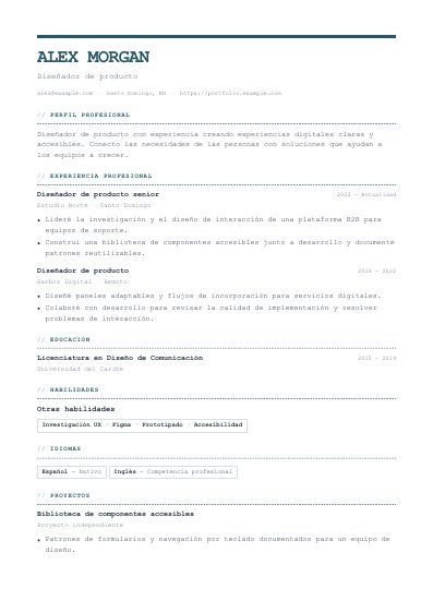 Primera página PDF de la plantilla Technical