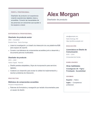 Primera página PDF de la plantilla Terrace