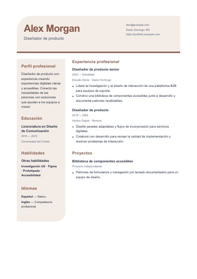 Primera página PDF de la plantilla Terrazzo
