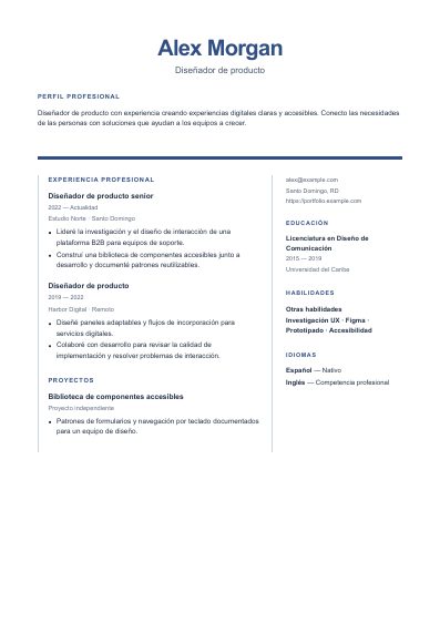 Primera página PDF de la plantilla Vector